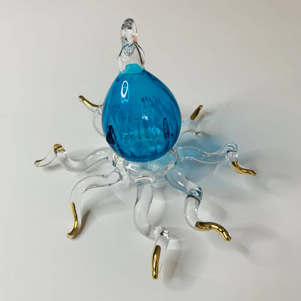 Blown Glass Ornament - Octopus