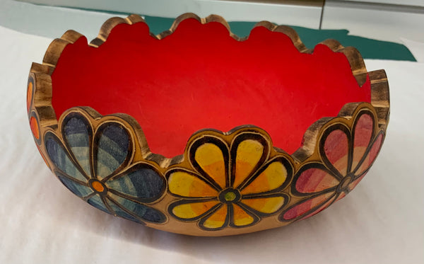 Carved Gourd Bowl