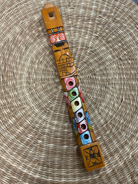 Tarka Style Painted Wood Flute