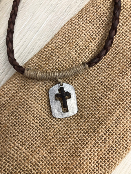 Cutout Cross Necklace