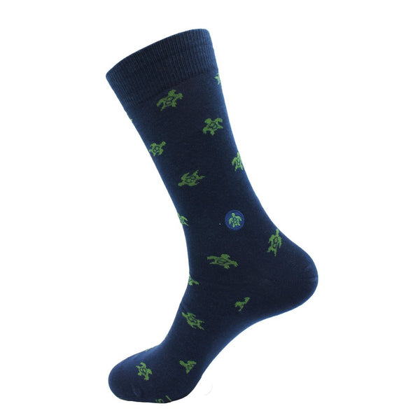 Socks that Protect Turtles - Dark Blue