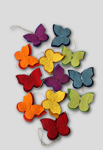 Felt Butterfly Garland