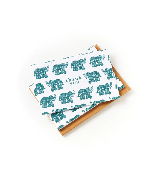 Seed Paper Thank You Card Set-Elephant