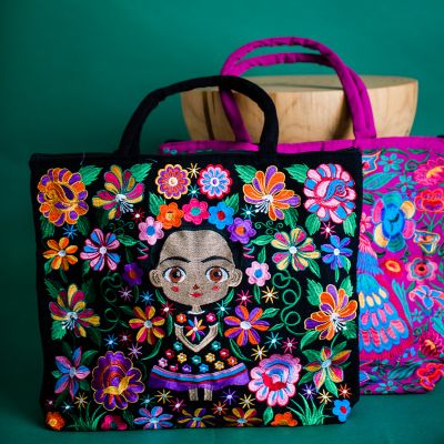 Baby Frida Embroidered Tote