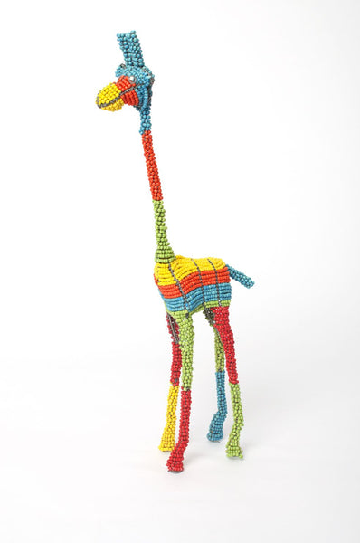 Colorful Beaded Giraffe