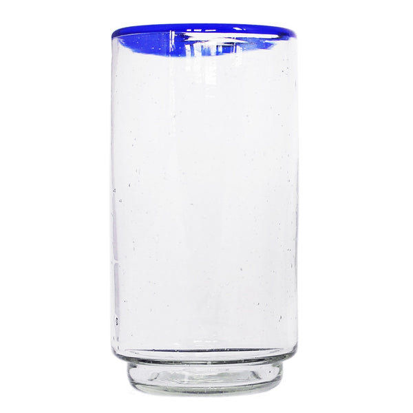 Blue Rim Stacking Glass- Large