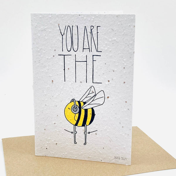 Growing Paper greeting card - Bee's Knees