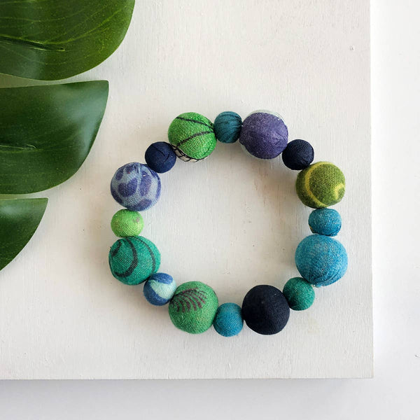 Kantha Water Lillies Bracelet