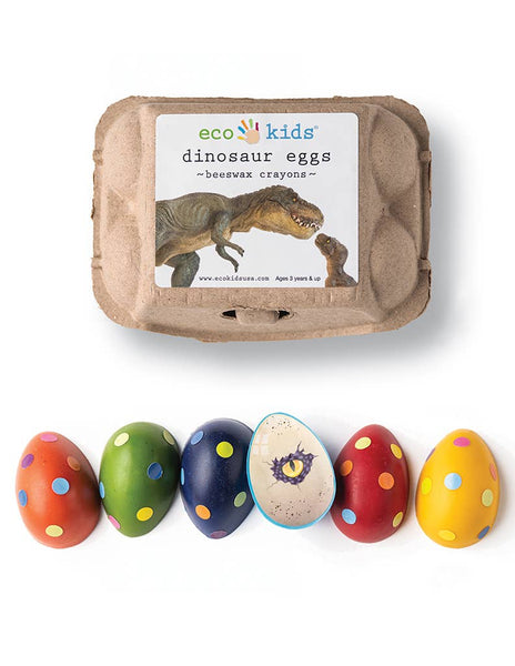 beeswax crayons - dinosaur eggs