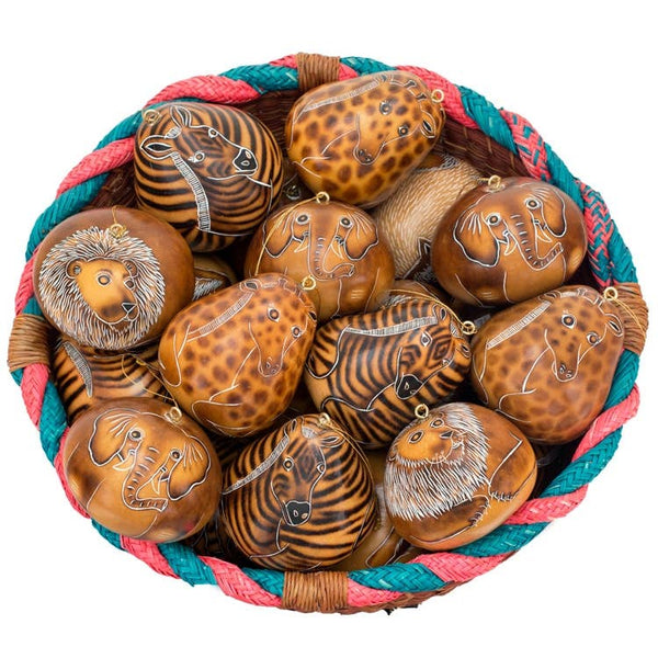 Wild Zoo Animals - Gourd Ornament