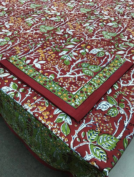 Tablecloth 60X90 Currant Ruby Red 2479A