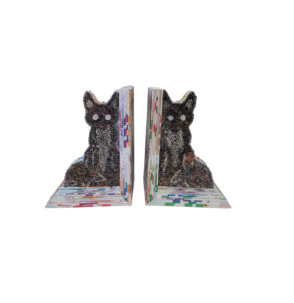 Cat Bookends - Recycled Paper
