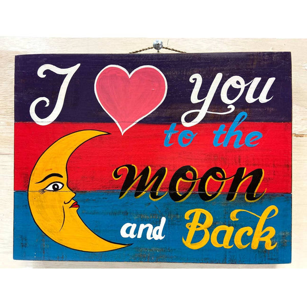 I Love You To The Moon: 15.5" x 11.5"