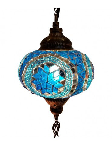 Hanging Mosaic Lamp 9"