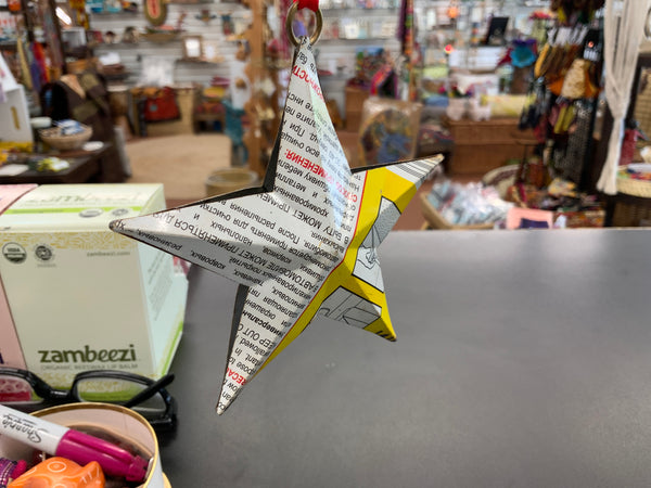 Star Ornament Recycled Metal