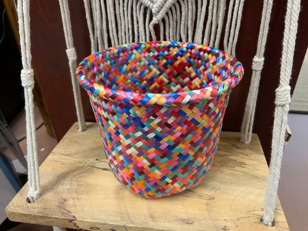 Multi Color Woven Basket