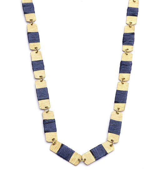 Kaia Necklace - Navy Links