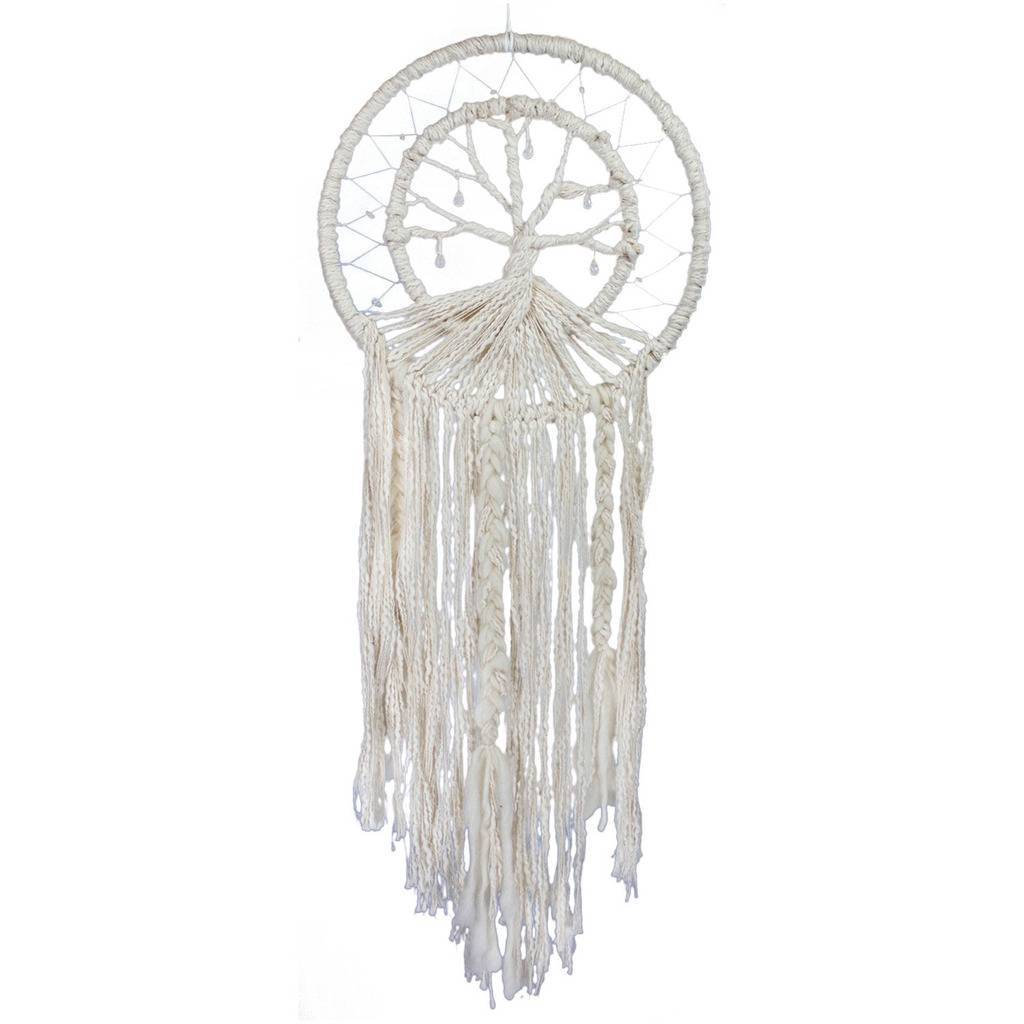 その他 Macrame Life Macrame Tree of Life Dreamcatcher – Sojourns Fair Trade