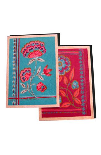 Lokta Paper Card Set - Multi-color Florals