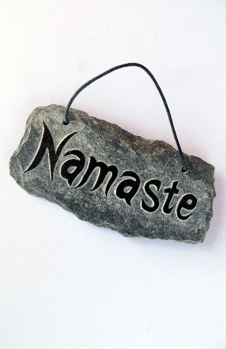 Slate Namaste Sign