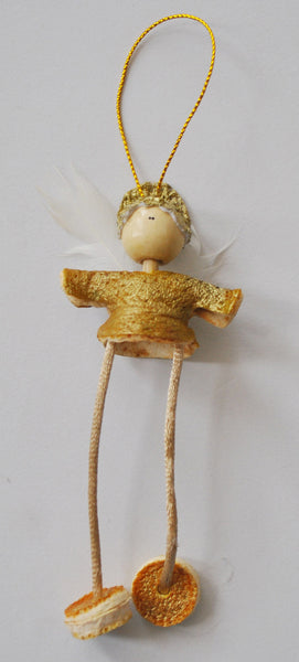 Orange Peel Angel Ornament