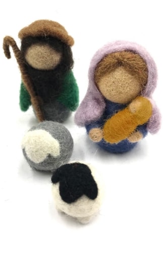 Small Felted Nativity